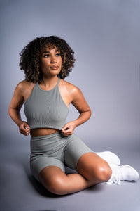 Olive Crop Top - Vitality Collection